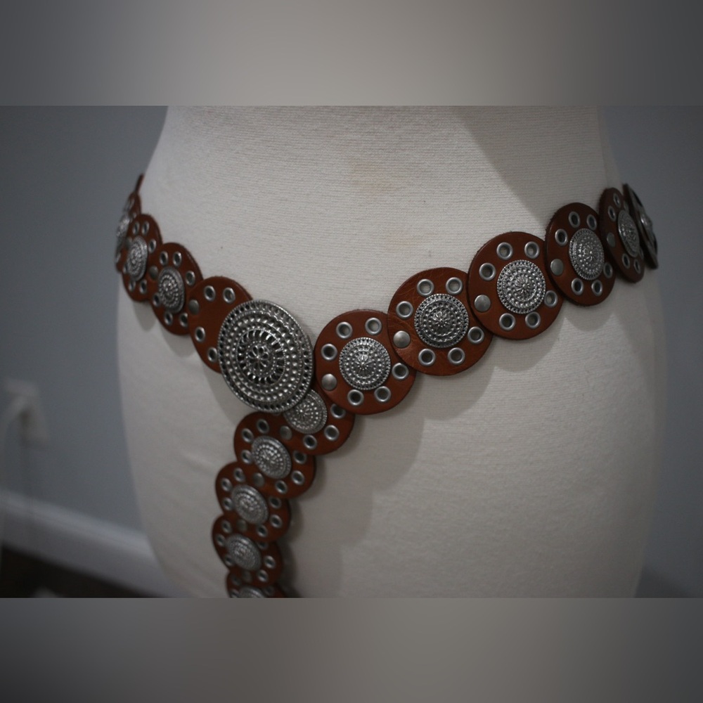 Brown and Silver Women's Belt